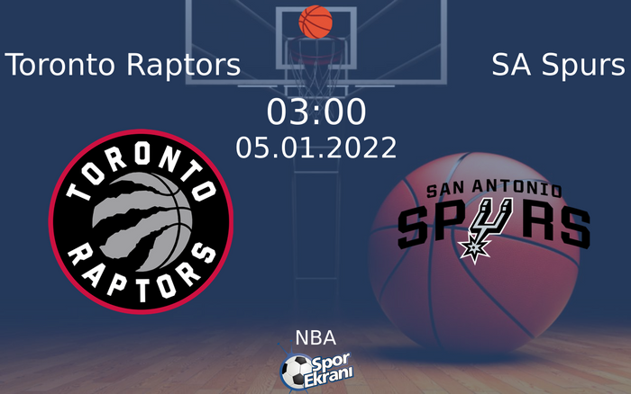05 Ocak 2022 Toronto Raptors vs SA Spurs maçı Hangi Kanalda Saat Kaçta Yayınlanacak? 05 Ocak 2022 Toronto Raptors vs SA Spurs maçı Hangi Kanalda Saat Kaçta Yayınlanacak?