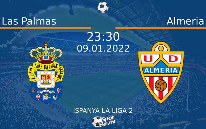 09 Ocak 2022 Las Palmas vs Almeria maçı Hangi Kanalda Saat Kaçta Yayınlanacak? 09 Ocak 2022 Las Palmas vs Almeria maçı Hangi Kanalda Saat Kaçta Yayınlanacak?
