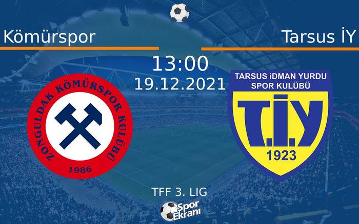 19 Aralık 2021 Kömürspor vs Tarsus İY maçı Hangi Kanalda Saat Kaçta Yayınlanacak? 19 Aralık 2021 Kömürspor vs Tarsus İY maçı Hangi Kanalda Saat Kaçta Yayınlanacak?