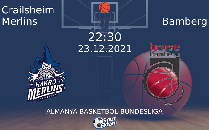 23 Aralık 2021 Crailsheim Merlins vs Bamberg maçı Hangi Kanalda Saat Kaçta Yayınlanacak? 23 Aralık 2021 Crailsheim Merlins vs Bamberg maçı Hangi Kanalda Saat Kaçta Yayınlanacak?