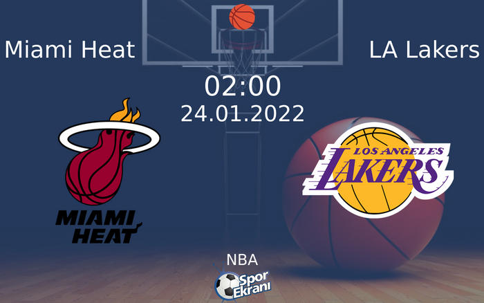 24 Ocak 2022 Miami Heat vs LA Lakers maçı Hangi Kanalda Saat Kaçta Yayınlanacak? 24 Ocak 2022 Miami Heat vs LA Lakers maçı Hangi Kanalda Saat Kaçta Yayınlanacak?
