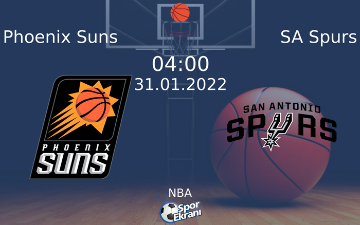 31 Ocak 2022 Phoenix Suns vs SA Spurs maçı Hangi Kanalda Saat Kaçta Yayınlanacak? 31 Ocak 2022 Phoenix Suns vs SA Spurs maçı Hangi Kanalda Saat Kaçta Yayınlanacak?