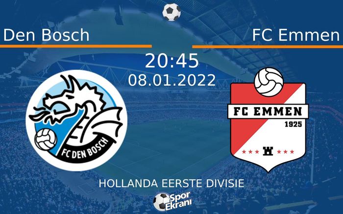 08 Ocak 2022 Den Bosch vs FC Emmen maçı Hangi Kanalda Saat Kaçta Yayınlanacak? 08 Ocak 2022 Den Bosch vs FC Emmen maçı Hangi Kanalda Saat Kaçta Yayınlanacak?