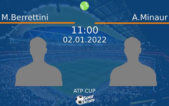 02 Ocak 2022 M.Berrettini vs A.Minaur maçı Hangi Kanalda Saat Kaçta Yayınlanacak? 02 Ocak 2022 M.Berrettini vs A.Minaur maçı Hangi Kanalda Saat Kaçta Yayınlanacak?