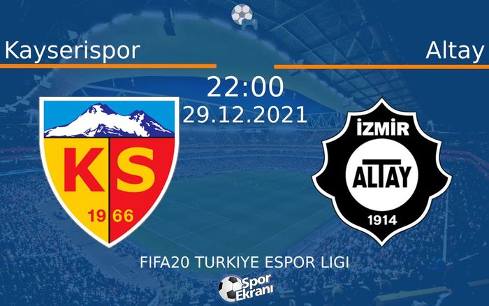 29 Aralık 2021 Kayserispor vs Altay maçı Hangi Kanalda Saat Kaçta Yayınlanacak? 29 Aralık 2021 Kayserispor vs Altay maçı Hangi Kanalda Saat Kaçta Yayınlanacak?