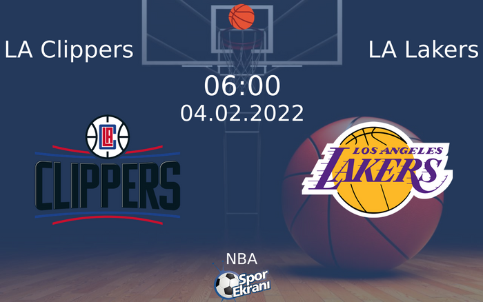04 Şubat 2022 LA Clippers vs LA Lakers maçı Hangi Kanalda Saat Kaçta Yayınlanacak? 04 Şubat 2022 LA Clippers vs LA Lakers maçı Hangi Kanalda Saat Kaçta Yayınlanacak?