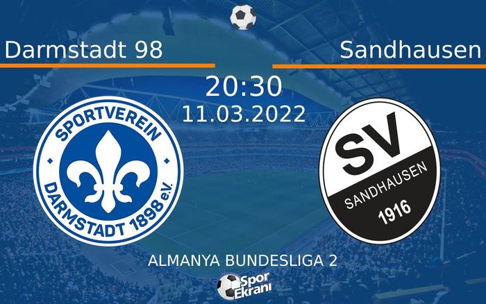 11 Mart 2022 Darmstadt 98 vs Sandhausen maçı Hangi Kanalda Saat Kaçta Yayınlanacak? 11 Mart 2022 Darmstadt 98 vs Sandhausen maçı Hangi Kanalda Saat Kaçta Yayınlanacak?