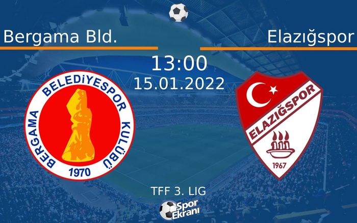 15 Ocak 2022 Bergama Bld. vs Elazığspor maçı Hangi Kanalda Saat Kaçta Yayınlanacak? 15 Ocak 2022 Bergama Bld. vs Elazığspor maçı Hangi Kanalda Saat Kaçta Yayınlanacak?