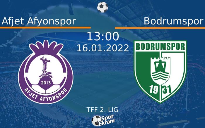 16 Ocak 2022 Afjet Afyonspor vs Bodrumspor maçı Hangi Kanalda Saat Kaçta Yayınlanacak? 16 Ocak 2022 Afjet Afyonspor vs Bodrumspor maçı Hangi Kanalda Saat Kaçta Yayınlanacak?