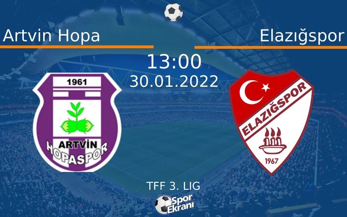 30 Ocak 2022 Artvin Hopa vs Elazığspor maçı Hangi Kanalda Saat Kaçta Yayınlanacak?