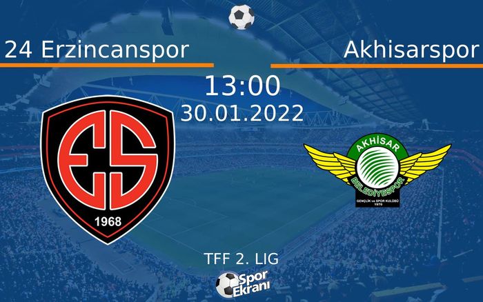 30 Ocak 2022 24 Erzincanspor vs Akhisarspor maçı Hangi Kanalda Saat Kaçta Yayınlanacak? 30 Ocak 2022 24 Erzincanspor vs Akhisarspor maçı Hangi Kanalda Saat Kaçta Yayınlanacak?