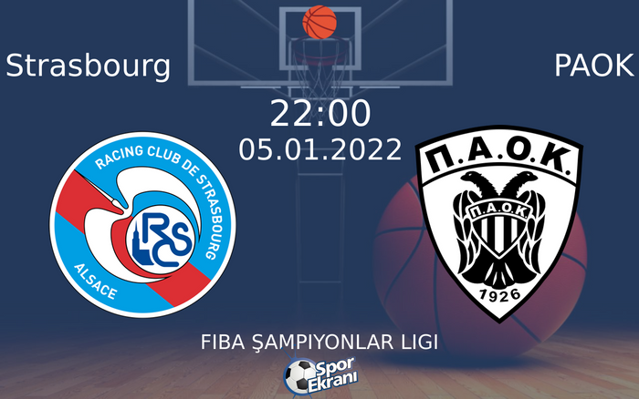 05 Ocak 2022 Strasbourg vs PAOK maçı Hangi Kanalda Saat Kaçta Yayınlanacak? 05 Ocak 2022 Strasbourg vs PAOK maçı Hangi Kanalda Saat Kaçta Yayınlanacak?