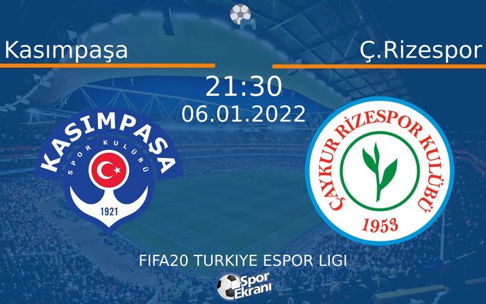 06 Ocak 2022 Kasımpaşa vs Ç.Rizespor maçı Hangi Kanalda Saat Kaçta Yayınlanacak? 06 Ocak 2022 Kasımpaşa vs Ç.Rizespor maçı Hangi Kanalda Saat Kaçta Yayınlanacak?