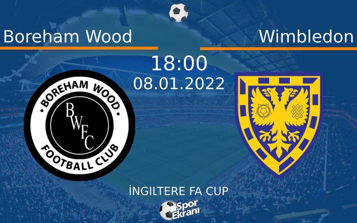 08 Ocak 2022 Boreham Wood vs Wimbledon maçı Hangi Kanalda Saat Kaçta Yayınlanacak? 08 Ocak 2022 Boreham Wood vs Wimbledon maçı Hangi Kanalda Saat Kaçta Yayınlanacak?