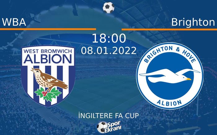 08 Ocak 2022 WBA vs Brighton maçı Hangi Kanalda Saat Kaçta Yayınlanacak? 08 Ocak 2022 WBA vs Brighton maçı Hangi Kanalda Saat Kaçta Yayınlanacak?