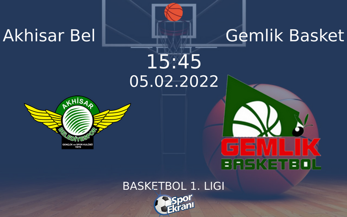 05 Şubat 2022 Akhisar Bel vs Gemlik Basket maçı Hangi Kanalda Saat Kaçta Yayınlanacak? 05 Şubat 2022 Akhisar Bel vs Gemlik Basket maçı Hangi Kanalda Saat Kaçta Yayınlanacak?