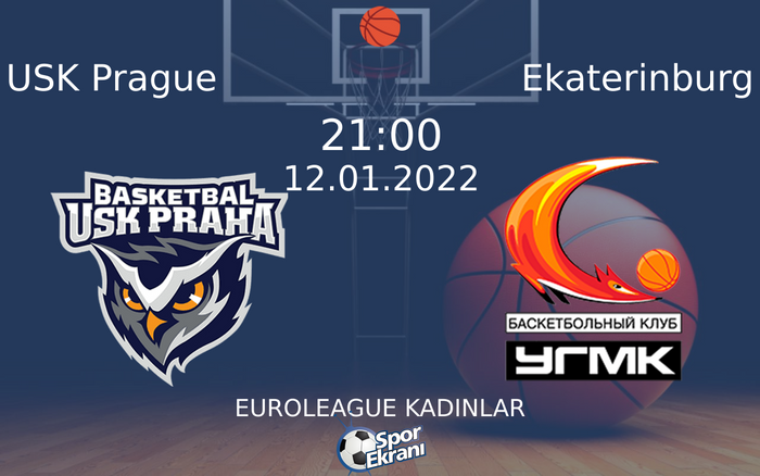 12 Ocak 2022 USK Prague vs Ekaterinburg maçı Hangi Kanalda Saat Kaçta Yayınlanacak? 12 Ocak 2022 USK Prague vs Ekaterinburg maçı Hangi Kanalda Saat Kaçta Yayınlanacak?