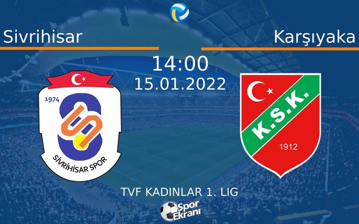 15 Ocak 2022 Sivrihisar vs Karşıyaka maçı Hangi Kanalda Saat Kaçta Yayınlanacak? 15 Ocak 2022 Sivrihisar vs Karşıyaka maçı Hangi Kanalda Saat Kaçta Yayınlanacak?