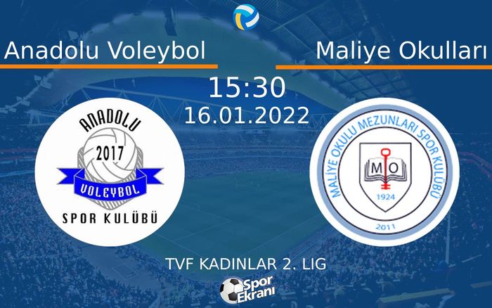 16 Ocak 2022 Anadolu Voleybol vs Maliye Okulları maçı Hangi Kanalda Saat Kaçta Yayınlanacak? 16 Ocak 2022 Anadolu Voleybol vs Maliye Okulları maçı Hangi Kanalda Saat Kaçta Yayınlanacak?