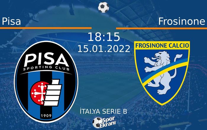 15 Ocak 2022 Pisa vs Frosinone maçı Hangi Kanalda Saat Kaçta Yayınlanacak? 15 Ocak 2022 Pisa vs Frosinone maçı Hangi Kanalda Saat Kaçta Yayınlanacak?