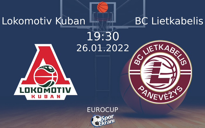 26 Ocak 2022 Lokomotiv Kuban vs BC Lietkabelis maçı Hangi Kanalda Saat Kaçta Yayınlanacak? 26 Ocak 2022 Lokomotiv Kuban vs BC Lietkabelis maçı Hangi Kanalda Saat Kaçta Yayınlanacak?