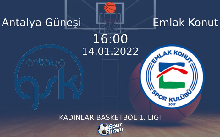 14 Ocak 2022 Antalya Güneşi vs Emlak Konut maçı Hangi Kanalda Saat Kaçta Yayınlanacak? 14 Ocak 2022 Antalya Güneşi vs Emlak Konut maçı Hangi Kanalda Saat Kaçta Yayınlanacak?
