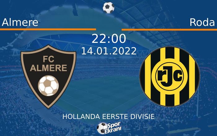14 Ocak 2022 Almere vs Roda maçı Hangi Kanalda Saat Kaçta Yayınlanacak? 14 Ocak 2022 Almere vs Roda maçı Hangi Kanalda Saat Kaçta Yayınlanacak?