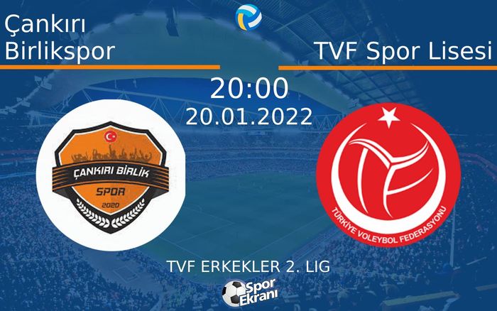 20 Ocak 2022 Çankırı Birlikspor vs TVF Spor Lisesi maçı Hangi Kanalda Saat Kaçta Yayınlanacak? 20 Ocak 2022 Çankırı Birlikspor vs TVF Spor Lisesi maçı Hangi Kanalda Saat Kaçta Yayınlanacak?