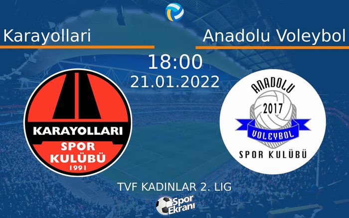 21 Ocak 2022 Karayollari vs Anadolu Voleybol maçı Hangi Kanalda Saat Kaçta Yayınlanacak? 21 Ocak 2022 Karayollari vs Anadolu Voleybol maçı Hangi Kanalda Saat Kaçta Yayınlanacak?