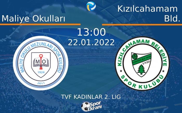 22 Ocak 2022 Maliye Okulları vs Kızılcahamam Bld. maçı Hangi Kanalda Saat Kaçta Yayınlanacak? 22 Ocak 2022 Maliye Okulları vs Kızılcahamam Bld. maçı Hangi Kanalda Saat Kaçta Yayınlanacak?