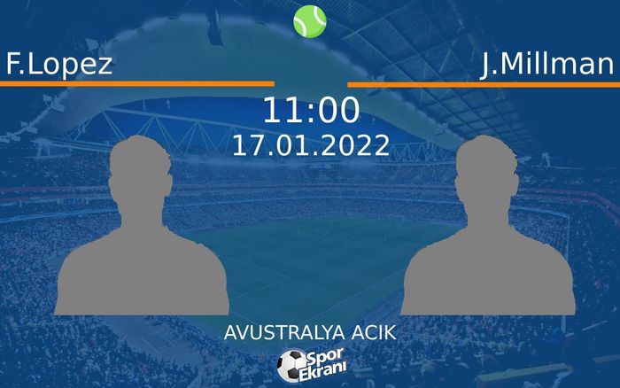 17 Ocak 2022 F.Lopez vs J.Millman maçı Hangi Kanalda Saat Kaçta Yayınlanacak? 17 Ocak 2022 F.Lopez vs J.Millman maçı Hangi Kanalda Saat Kaçta Yayınlanacak?