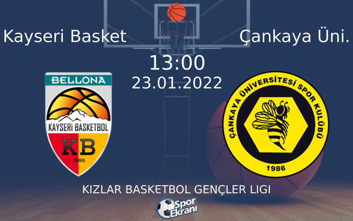 23 Ocak 2022 Kayseri Basket vs Çankaya Üni. maçı Hangi Kanalda Saat Kaçta Yayınlanacak? 23 Ocak 2022 Kayseri Basket vs Çankaya Üni. maçı Hangi Kanalda Saat Kaçta Yayınlanacak?