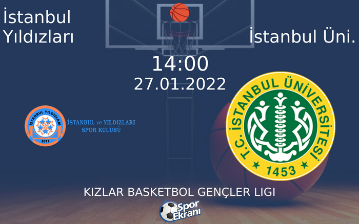 27 Ocak 2022 İstanbul Yıldızları vs İstanbul Üni. maçı Hangi Kanalda Saat Kaçta Yayınlanacak? 27 Ocak 2022 İstanbul Yıldızları vs İstanbul Üni. maçı Hangi Kanalda Saat Kaçta Yayınlanacak?