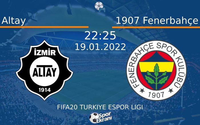 19 Ocak 2022 Altay vs 1907 Fenerbahçe maçı Hangi Kanalda Saat Kaçta Yayınlanacak? 19 Ocak 2022 Altay vs 1907 Fenerbahçe maçı Hangi Kanalda Saat Kaçta Yayınlanacak?