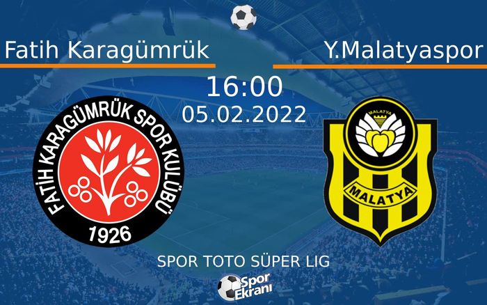 05 Şubat 2022 Fatih Karagümrük vs Y.Malatyaspor maçı Hangi Kanalda Saat Kaçta Yayınlanacak? 05 Şubat 2022 Fatih Karagümrük vs Y.Malatyaspor maçı Hangi Kanalda Saat Kaçta Yayınlanacak?