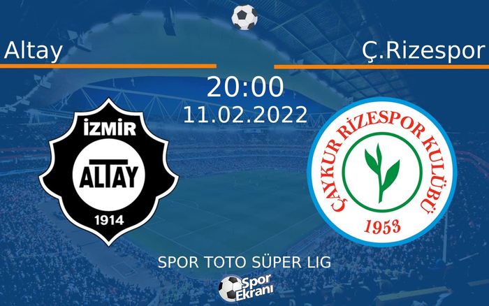 11 Şubat 2022 Altay vs Ç.Rizespor maçı Hangi Kanalda Saat Kaçta Yayınlanacak? 11 Şubat 2022 Altay vs Ç.Rizespor maçı Hangi Kanalda Saat Kaçta Yayınlanacak?