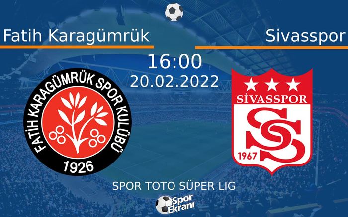 20 Şubat 2022 Fatih Karagümrük vs Sivasspor maçı Hangi Kanalda Saat Kaçta Yayınlanacak? 20 Şubat 2022 Fatih Karagümrük vs Sivasspor maçı Hangi Kanalda Saat Kaçta Yayınlanacak?