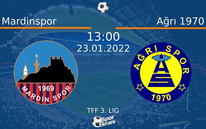 23 Ocak 2022 Mardinspor vs Ağrı 1970 maçı Hangi Kanalda Saat Kaçta Yayınlanacak? 23 Ocak 2022 Mardinspor vs Ağrı 1970 maçı Hangi Kanalda Saat Kaçta Yayınlanacak?