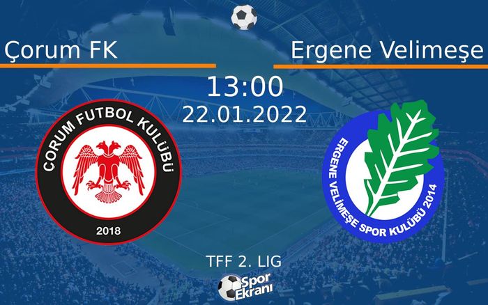 22 Ocak 2022 Çorum FK vs Ergene Velimeşe maçı Hangi Kanalda Saat Kaçta Yayınlanacak? 22 Ocak 2022 Çorum FK vs Ergene Velimeşe maçı Hangi Kanalda Saat Kaçta Yayınlanacak?