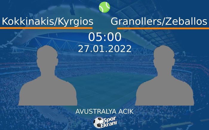 27 Ocak 2022 Kokkinakis/Kyrgios vs Granollers/Zeballos maçı Hangi Kanalda Saat Kaçta Yayınlanacak? 27 Ocak 2022 Kokkinakis/Kyrgios vs Granollers/Zeballos maçı Hangi Kanalda Saat Kaçta Yayınlanacak?