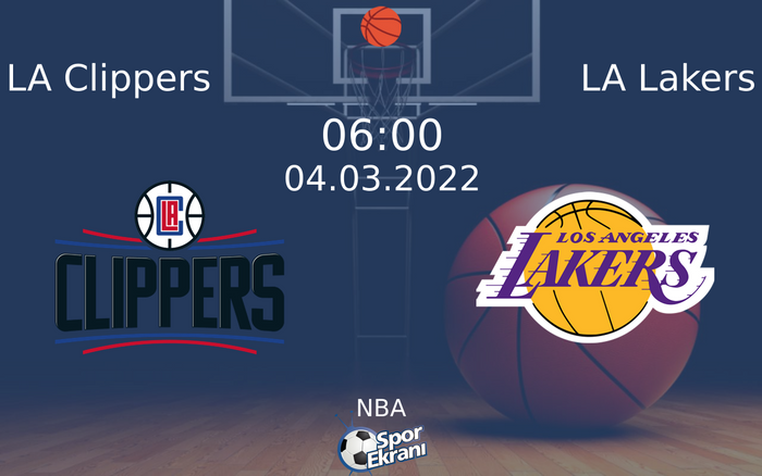 04 Mart 2022 LA Clippers vs LA Lakers maçı Hangi Kanalda Saat Kaçta Yayınlanacak? 04 Mart 2022 LA Clippers vs LA Lakers maçı Hangi Kanalda Saat Kaçta Yayınlanacak?