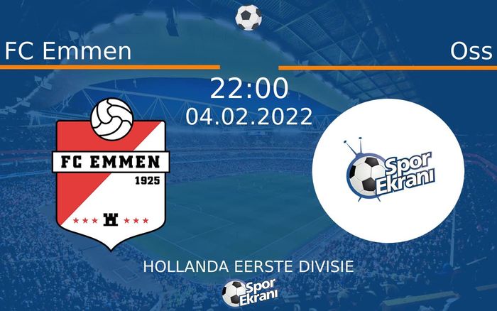 04 Şubat 2022 FC Emmen vs Oss maçı Hangi Kanalda Saat Kaçta Yayınlanacak? 04 Şubat 2022 FC Emmen vs Oss maçı Hangi Kanalda Saat Kaçta Yayınlanacak?