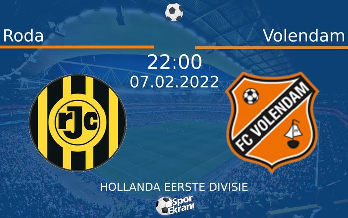 07 Şubat 2022 Roda vs Volendam maçı Hangi Kanalda Saat Kaçta Yayınlanacak? 07 Şubat 2022 Roda vs Volendam maçı Hangi Kanalda Saat Kaçta Yayınlanacak?