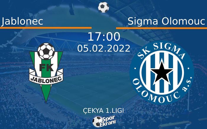 05 Şubat 2022 Jablonec vs Sigma Olomouc maçı Hangi Kanalda Saat Kaçta Yayınlanacak? 05 Şubat 2022 Jablonec vs Sigma Olomouc maçı Hangi Kanalda Saat Kaçta Yayınlanacak?