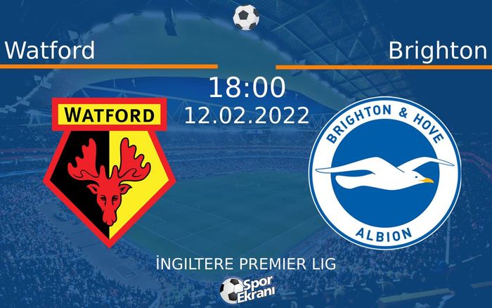 12 Şubat 2022 Watford vs Brighton maçı Hangi Kanalda Saat Kaçta Yayınlanacak? 12 Şubat 2022 Watford vs Brighton maçı Hangi Kanalda Saat Kaçta Yayınlanacak?