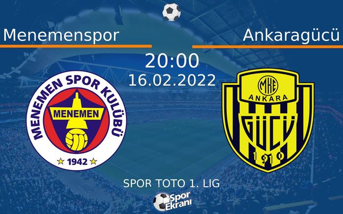 16 Şubat 2022 Menemenspor vs Ankaragücü maçı Hangi Kanalda Saat Kaçta Yayınlanacak? 16 Şubat 2022 Menemenspor vs Ankaragücü maçı Hangi Kanalda Saat Kaçta Yayınlanacak?