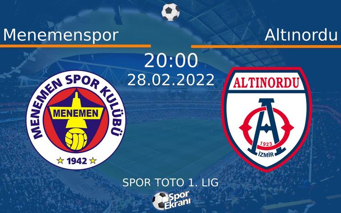 28 Şubat 2022 Menemenspor vs Altınordu maçı Hangi Kanalda Saat Kaçta Yayınlanacak? 28 Şubat 2022 Menemenspor vs Altınordu maçı Hangi Kanalda Saat Kaçta Yayınlanacak?