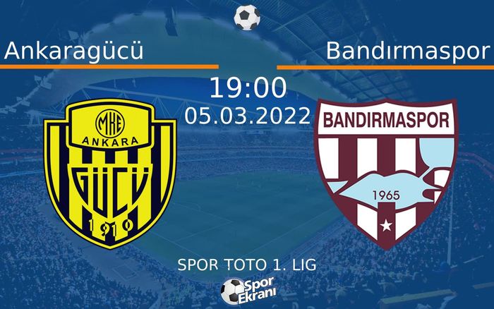 05 Mart 2022 Ankaragücü vs Bandırmaspor maçı Hangi Kanalda Saat Kaçta Yayınlanacak? 05 Mart 2022 Ankaragücü vs Bandırmaspor maçı Hangi Kanalda Saat Kaçta Yayınlanacak?