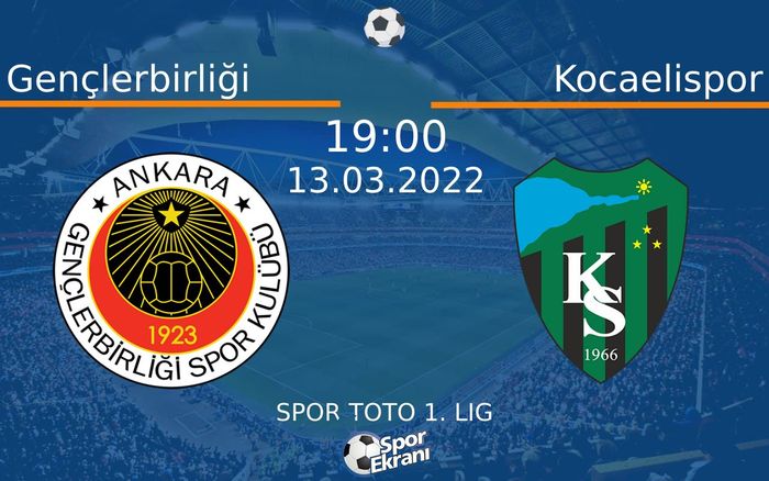 13 Mart 2022 Gençlerbirliği vs Kocaelispor maçı Hangi Kanalda Saat Kaçta Yayınlanacak? 13 Mart 2022 Gençlerbirliği vs Kocaelispor maçı Hangi Kanalda Saat Kaçta Yayınlanacak?