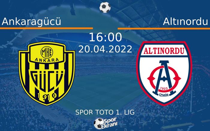 20 Nisan 2022 Ankaragücü vs Altınordu maçı Hangi Kanalda Saat Kaçta Yayınlanacak? 20 Nisan 2022 Ankaragücü vs Altınordu maçı Hangi Kanalda Saat Kaçta Yayınlanacak?